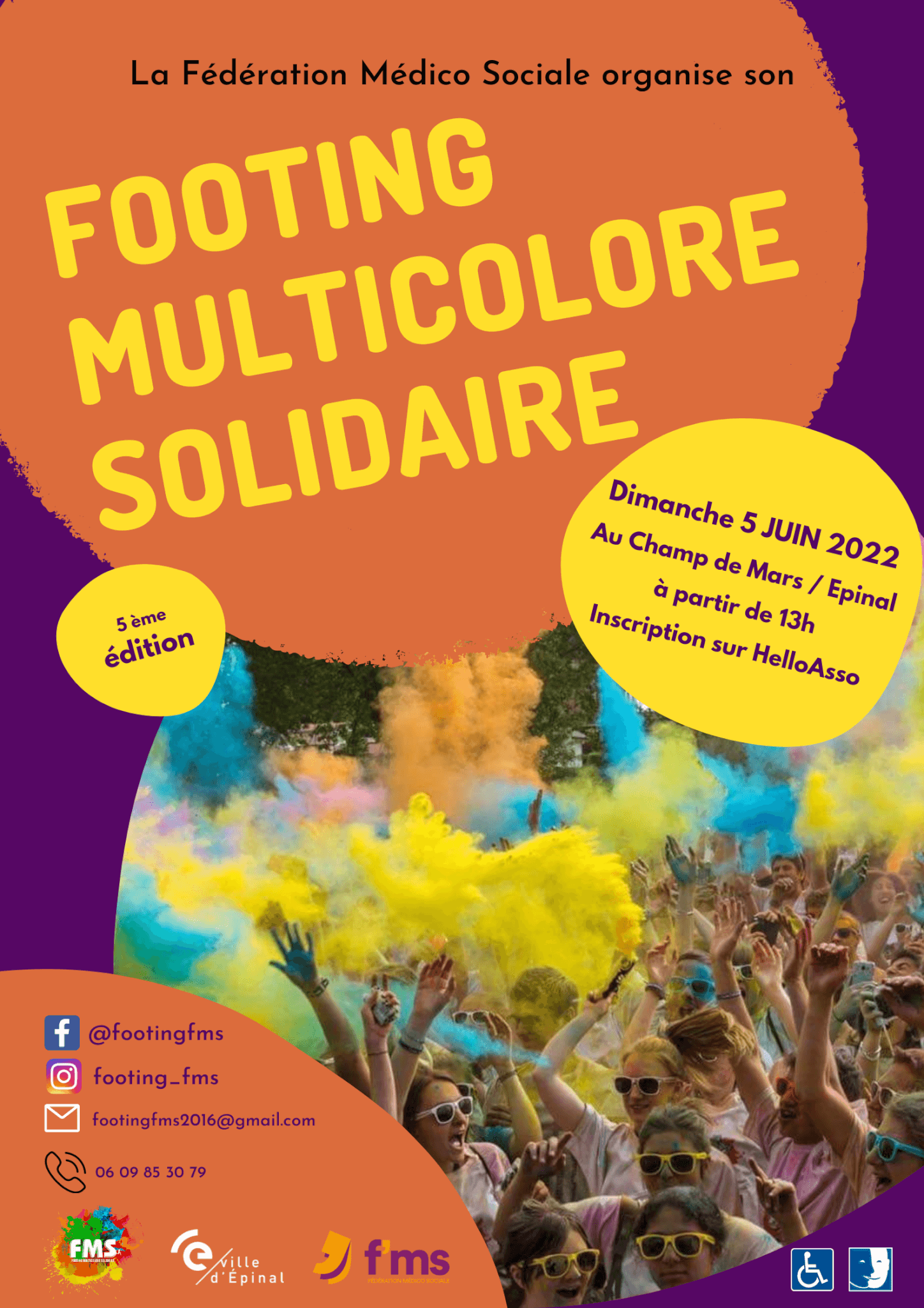FMS footing multicolore solidaire 5 juin 2022