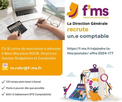 federation medico sociale fms postuler la dg recrute un e comptable cdi tempsplein 