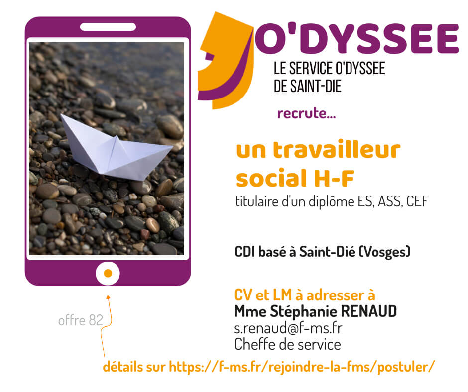FMS service O DYSSEE recrute un travailleur social H-F
