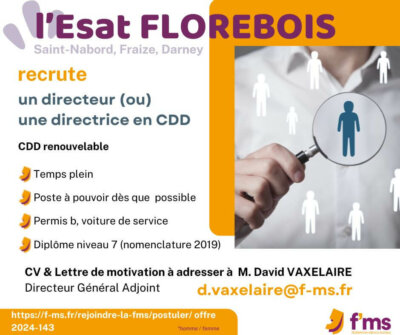 federation medico sociale fms postuler l esat flebois recrute directeur hf fms postuler 