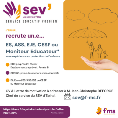 federation medico sociale fms postuler2025 025 Le SEV EPINAL recrute un e ES EJE ASS CESF ME CDD T Plein 20 e1739881447576 FMS | Fédération Médico Sociale