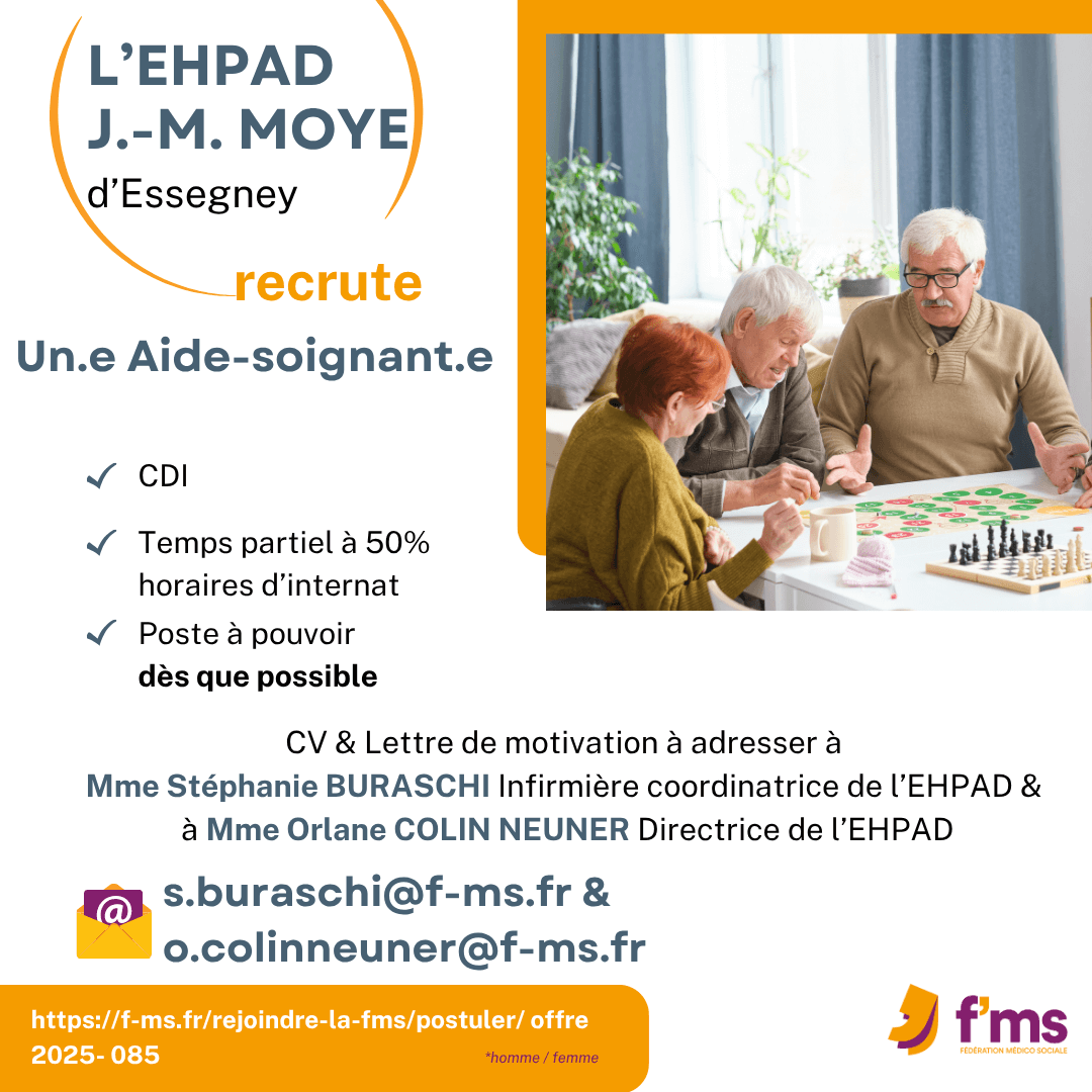 fms postuler cdi tps partiel ehpad as hf