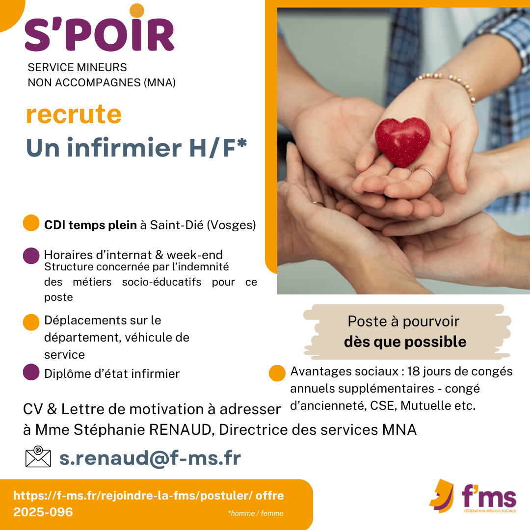 federation medico sociale fms postuler2025 2025 096 S POIR recrute IDE HF 100 FMS | Fédération Médico Sociale