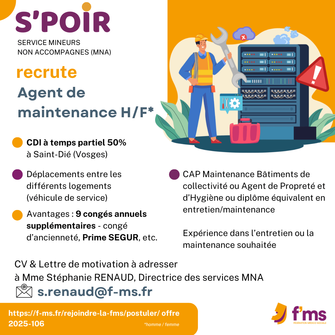 fms postuler s poir agent maintenance hf